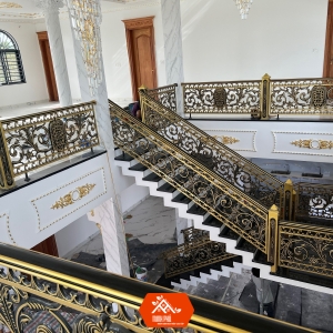 THI CÔNG LAN CAN CẦU THANG NHÔM ĐÚC CAO CẤP THẠNH PHÚ BẾN TRE