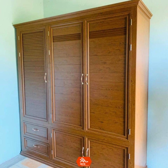 TỦ NHÔM GIẢ GỖ