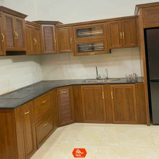 HỆ TỦ BẾP CHỮ L - TỦ BẾP BA TRI